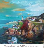 Fort Amherst at 7pm, Newfoundland, Canada, Oil
on Canvas